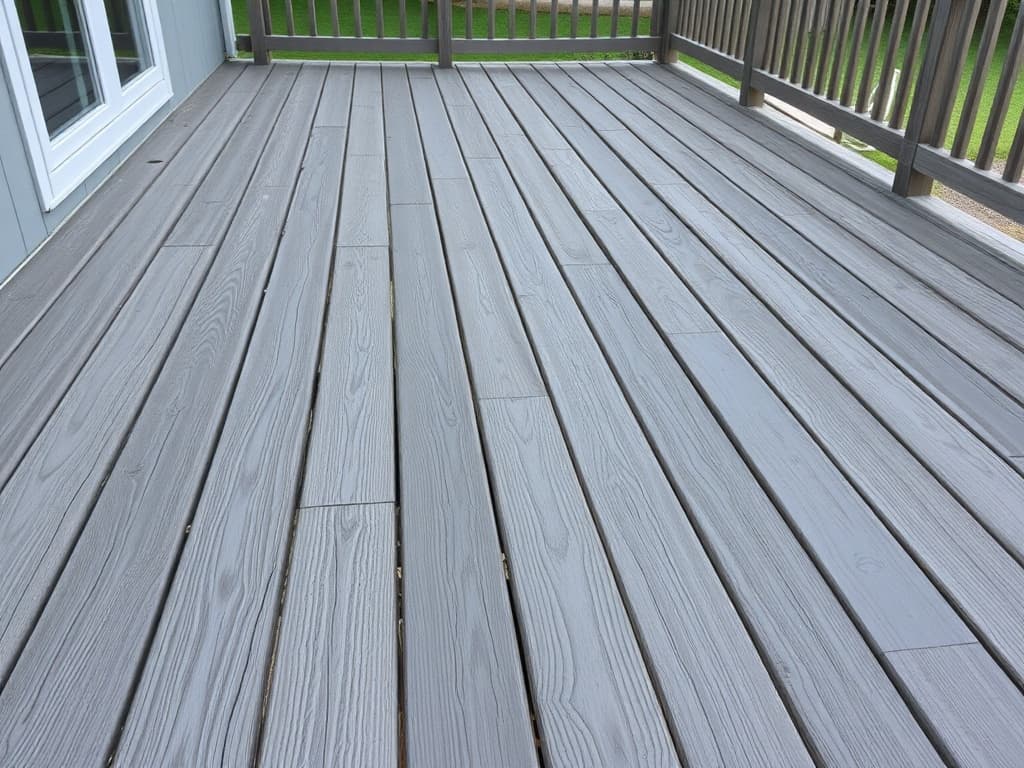 Deck power wash in Jefferson City — before