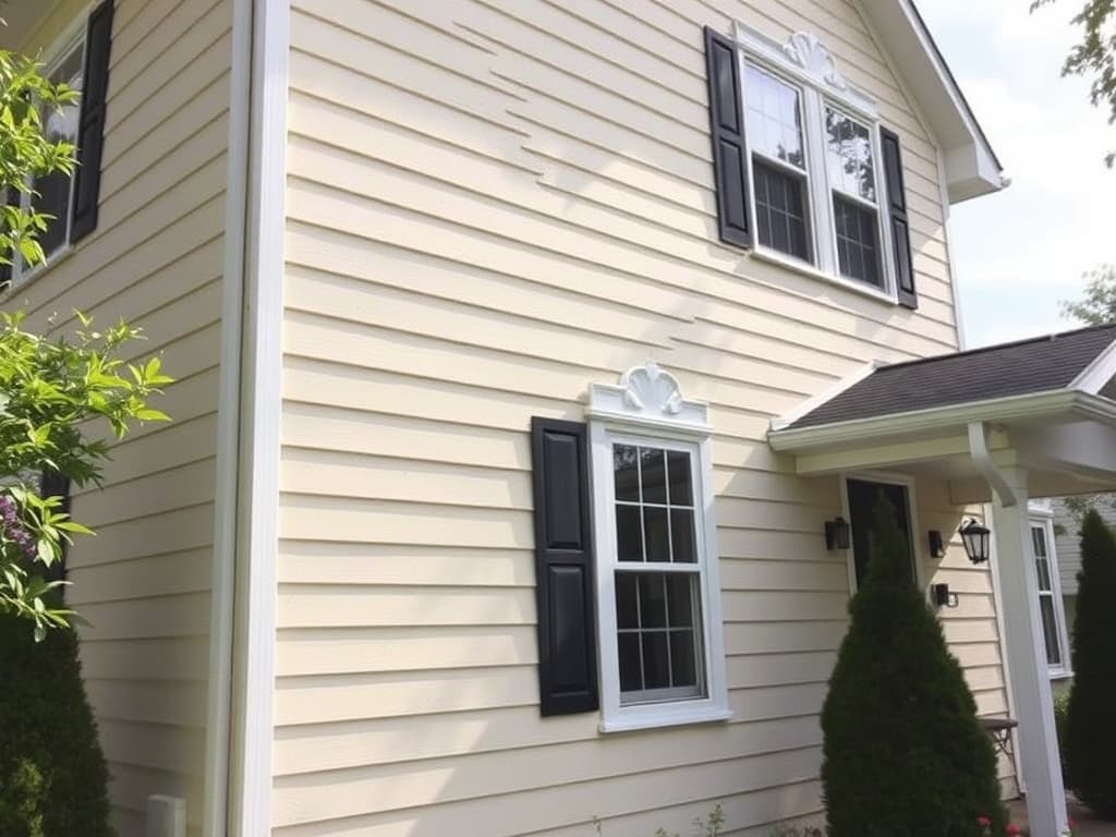 Exterior front facade repaint in Macon — after